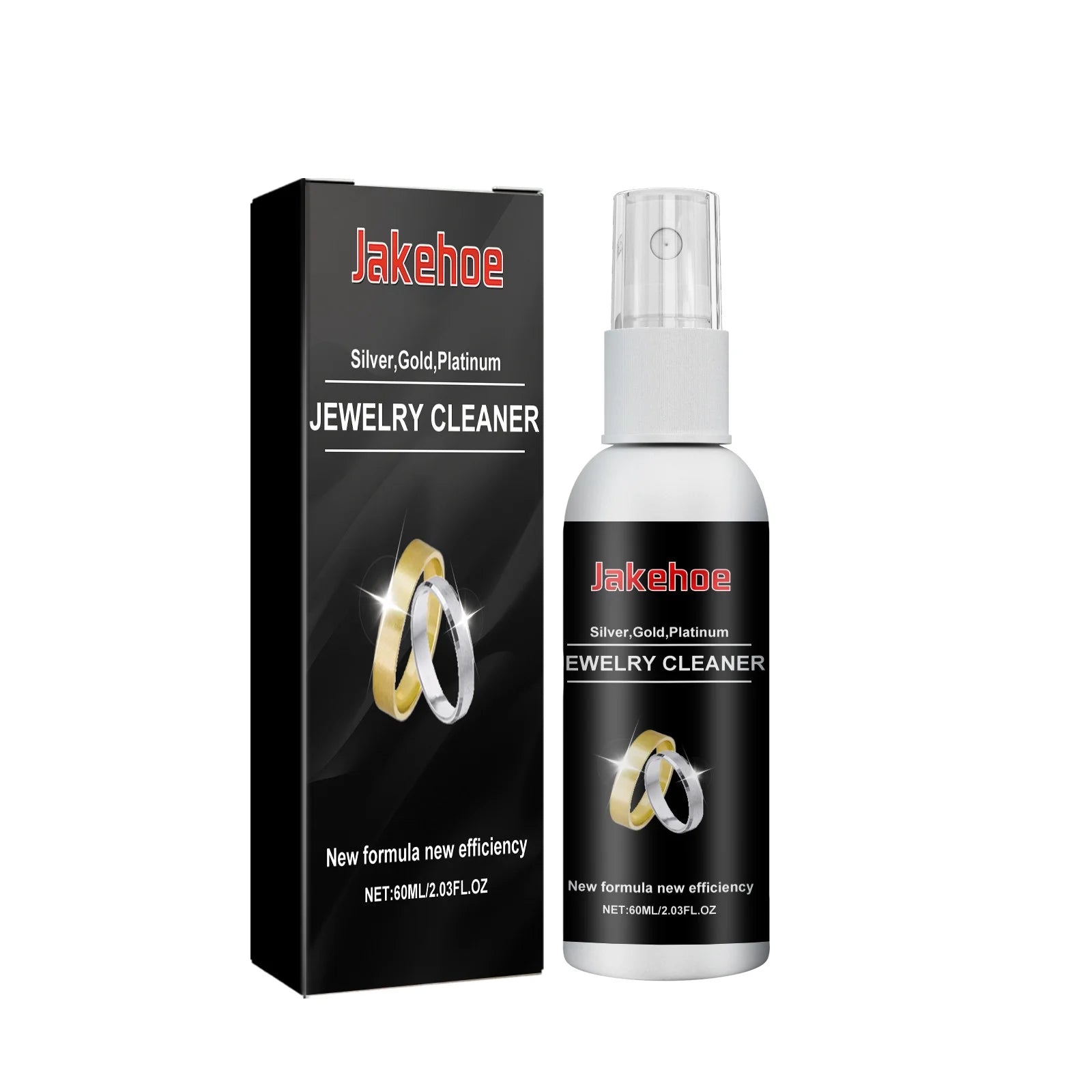 Jewelry Care Solution - Gold, Silver, Watches & Diamond Rings Cleaner, Anti-Tarnish and Antioxidant, 60Ml for Shine Maintenance